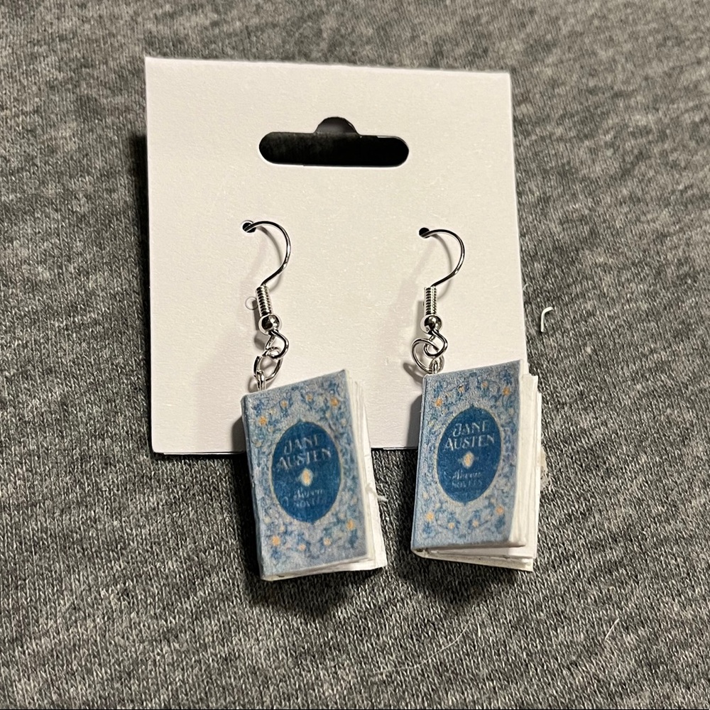 Jane Austen collection mini book earrings